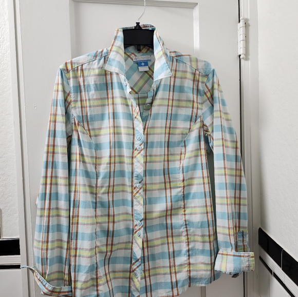 Columbia Other - Columbia Womens Vibrant Plaid Button-Down Shirt